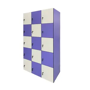 Durable Waterproof HPL School Locker Changing Room With Bench thumbnail-5