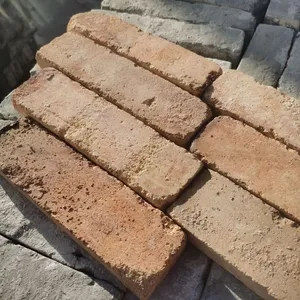 Reclaimed Old Fire Brick Tile for Fireplace Wall Cladding, 22mm Thickness thumbnail-2