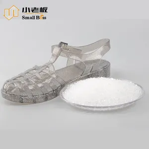 Hot Sale Transparent Crystal Pvc Compound Pellets Pvc Granules Shoes Sole Sandals Pvc Soft Crystal Granules thumbnail-1