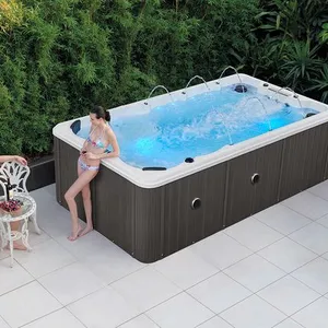 High Quality Traditional Design Garden Acrylic Vortex Mini Swimming Pool Intelligent Control System thumbnail-1