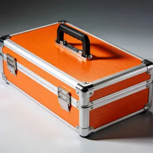 Professional Orange Aluminum Tool Case With Custom Foam Interior - Heavy-Duty Equipment Storage Solution for Precision Tool Protection thumbnail-1