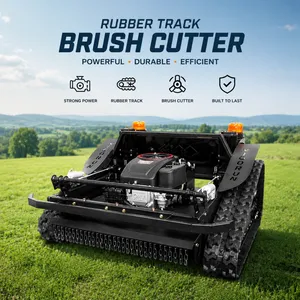 Agricultural Commercial Remote-control Industrial Rubber Tank Tracks Rough Cut Mower Rotary Brush Cutter thumbnail-1