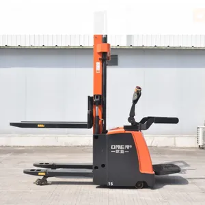 Stand-on Double Lift Electric Pallet Stacker Factory Direct Sales CDDD thumbnail-2