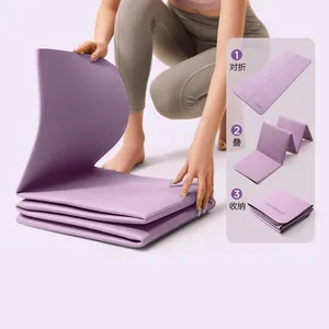 Foldable Yoga Mat, Portable, Non-slip, Home Fitness Mat, Shock-absorbing, Silent, Thickened Cushion for Dormitory Sleeping thumbnail-2