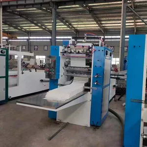 Automatic 3 Line Facial Tissue Paper Making Machine V-fold Facial Tissue Towel Folding Machine thumbnail-3