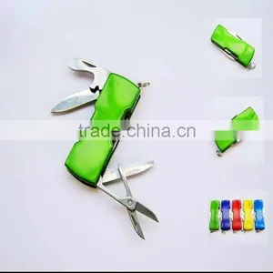 Colorful Function Small Pocket Knife With Bottle Opener 9045B thumbnail-1