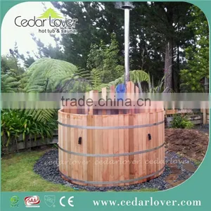 China Cedar Barrel Round Wooden Hot Tub thumbnail-1