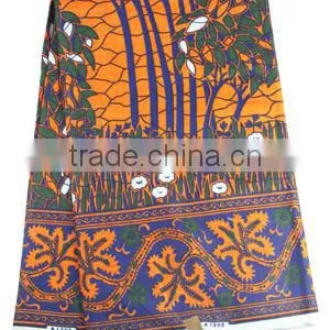 Mitaco 100% Cotton African Wax Fabric H1051 thumbnail-1