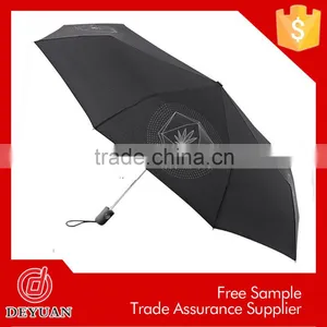 New Inventions Manu Open 8k 3 Sectional Black Mini Umbrellas thumbnail-3