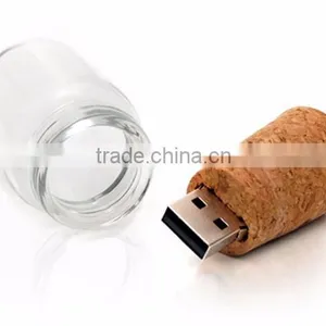 Transparent Glass Bottle USB Flash Driver Real Capacity thumbnail-4