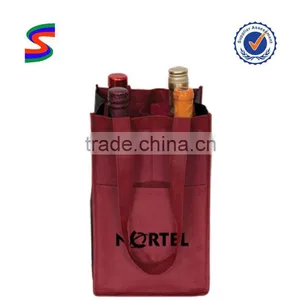 6 Pack Wine Cooler Bag Chinese Silk Wine Bag thumbnail-1