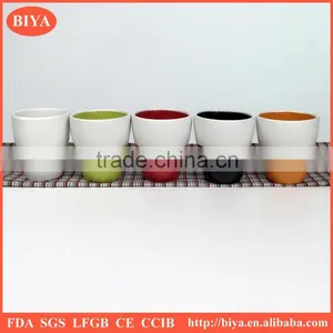 Personalized Stoneware Mug Wholesale Single Wall Cup Ceramic Coffee Cup With Colorful thumbnail-1