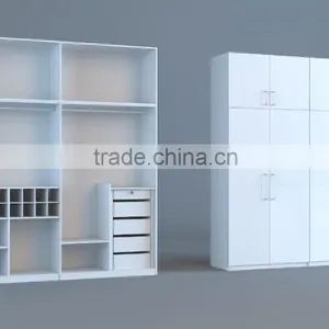 4 Doors Bedroom Wardrobe Designs White Color thumbnail-1