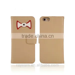 Sweety Bow Tie Leather Case for IPhone User Young Group thumbnail-3