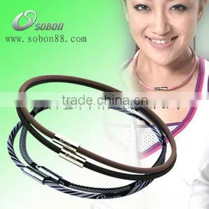 Color Silicone Necklace With Different Magnetic Clasp thumbnail-1
