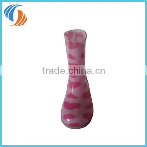 New PVC Pink Heart Printing Kids Rain Boots Light Outsole thumbnail-3