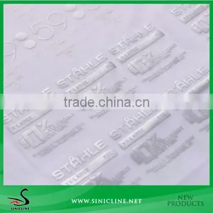 Sinicline Customized Silver Effect Heat Transfer Label for Garment thumbnail-1