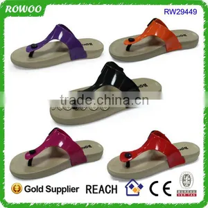 Patent PU Lovely Newest Girl Sandal Shoes Beach Slipper Shoes Women Sandals thumbnail-1