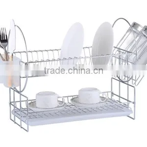 China Best 2 Tiers Kitchen Sink Dish Rack & Drainer thumbnail-1