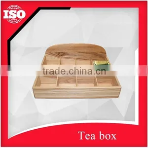 Hot Sale Wooden Tea Box With 12 Compartments thumbnail-2