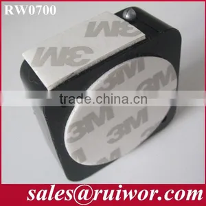 Square Burglar-proof Exhibit Retractable Tether Install by 3M Tape thumbnail-1