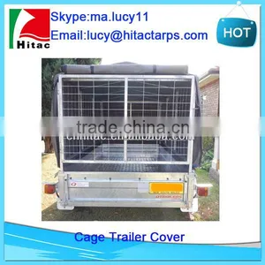 Durable Waterproof Cage Trailer Covers Tarps for Sale thumbnail-1