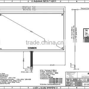 LCD Monitor Touch Screen,18.5" 5 Wire Resistive Touch Screen With USB/Seriel RS232 thumbnail-1