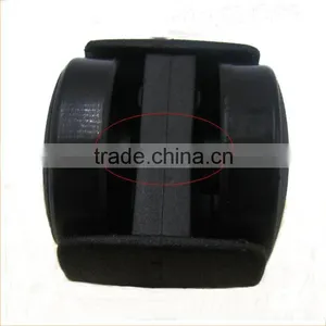 2016 Shenzhen Hot-sale 2 Inches Black Nylon Plate Swivel Plastic Furniture Caster Double Wheels for Suitcase thumbnail-6