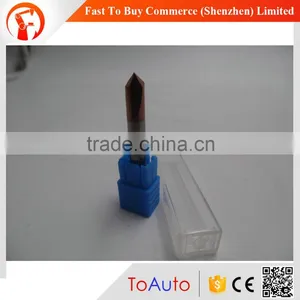 6mm Cutting Dia 90 Degree 2 Flutes HRC55 Cnc Chamfer Mill With Coating thumbnail-1