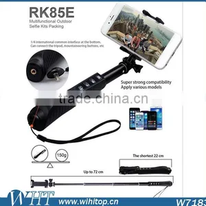 Extendable Aluminum Wireless Bluetooth Monopod Selfie Stick With Bluetooth Shutter Button thumbnail-2