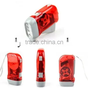 Hand Crank Generator Hand Dynamo Flashlight, Rechargeable Flash Light, Hand Crank Flashlight thumbnail-6