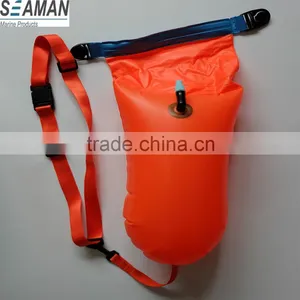 Light and Visible Swim Buoy Inflatable Drybag Float for Open Water Swimmers and Triathletes thumbnail-2