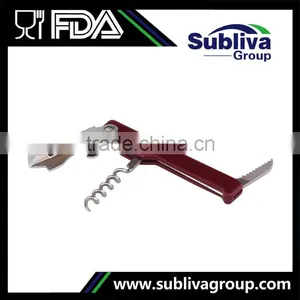 Burgundy Economy Stainless Steel Novelty Wine Corkscrew thumbnail-1