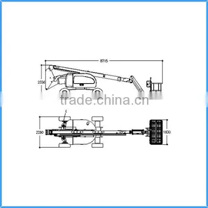Self-propelled Articulated Boom Lift With CE/ISO/ADR/ARAMCO thumbnail-2