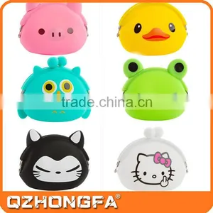 Hot Style Lovely Mini Coin Purse Soft Circular Cartoon Silicone Coin Purse thumbnail-2