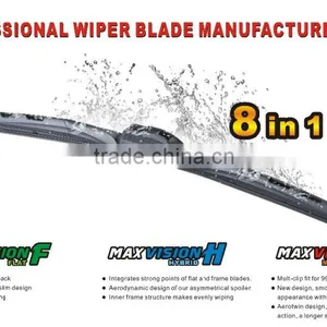 Smooth Quiet Flex Auto Accessories Hybrid Japanese Car J-Hook Side Pin 5*17mm Arm Windshield 400mm Stealth Wiper Blade thumbnail-1
