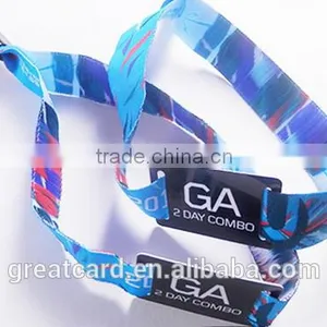 Custom RFID Fabric Woven Festival Polyester Wristbands RFID for Events and Concert thumbnail-3