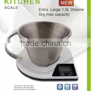 Kitchen Scale 1L Volame 5KG Max Capacity thumbnail-1