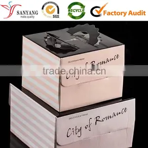 Glossy Lamination 3 Layers Foldable Corrugated Box for Cake thumbnail-1