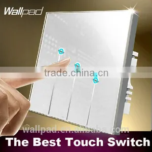 Best Wallpad C1 White Waterproof Glass Smart Touch Screen LED Light Control Switch 110~250V 3 Gang 2way 3 Way Touch Switch thumbnail-1