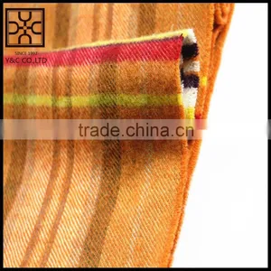2015 New Design Checked Wool Scarf With Fringe thumbnail-3