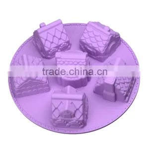 2015 New Style Hot Sale 3D Silicone House Shaped Cake Mold thumbnail-1
