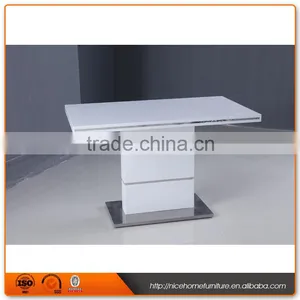 Hot Sell White High Gloss Dining Table thumbnail-2