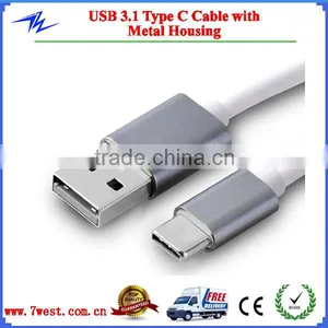 Customized Type C Usb 3.1 To Usb 2.0 Male Data Charge Cable With Metal Shell For Mobile Phone Quality Choice thumbnail-1