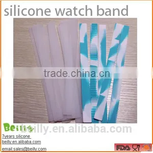 New Design Custom Mutilcolour Silicone Watch Band thumbnail-5