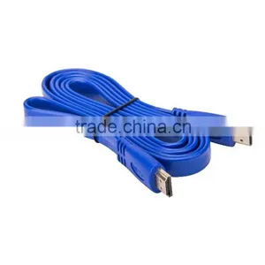 High Speed Flat Hdmi Cable With Gold Connector Support 4k*2K 1.4V thumbnail-3