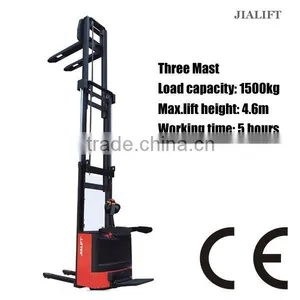 4.5m 1.5Ton Electric Lifting Stacker thumbnail-1