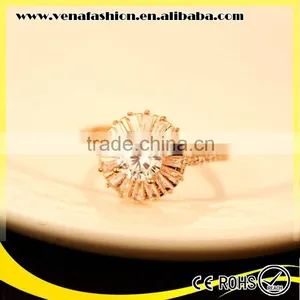 High Quality Single Zircon Stone Ring, Large Stone Rings thumbnail-2