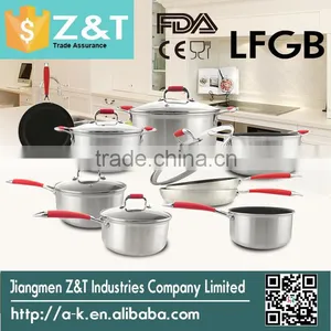 New Product Kitchen Aluminum Nonstick Cookware Set With Satin Coating thumbnail-3