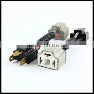 H4 9003 HB2 LED Bulb Socket H4 Ceramic Male Female LED Extension Cable Holder Plug Adaptor Socket Connector thumbnail-1